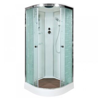 Душевая кабина Deto ЕМ1510 стандартная 100х100х220 см